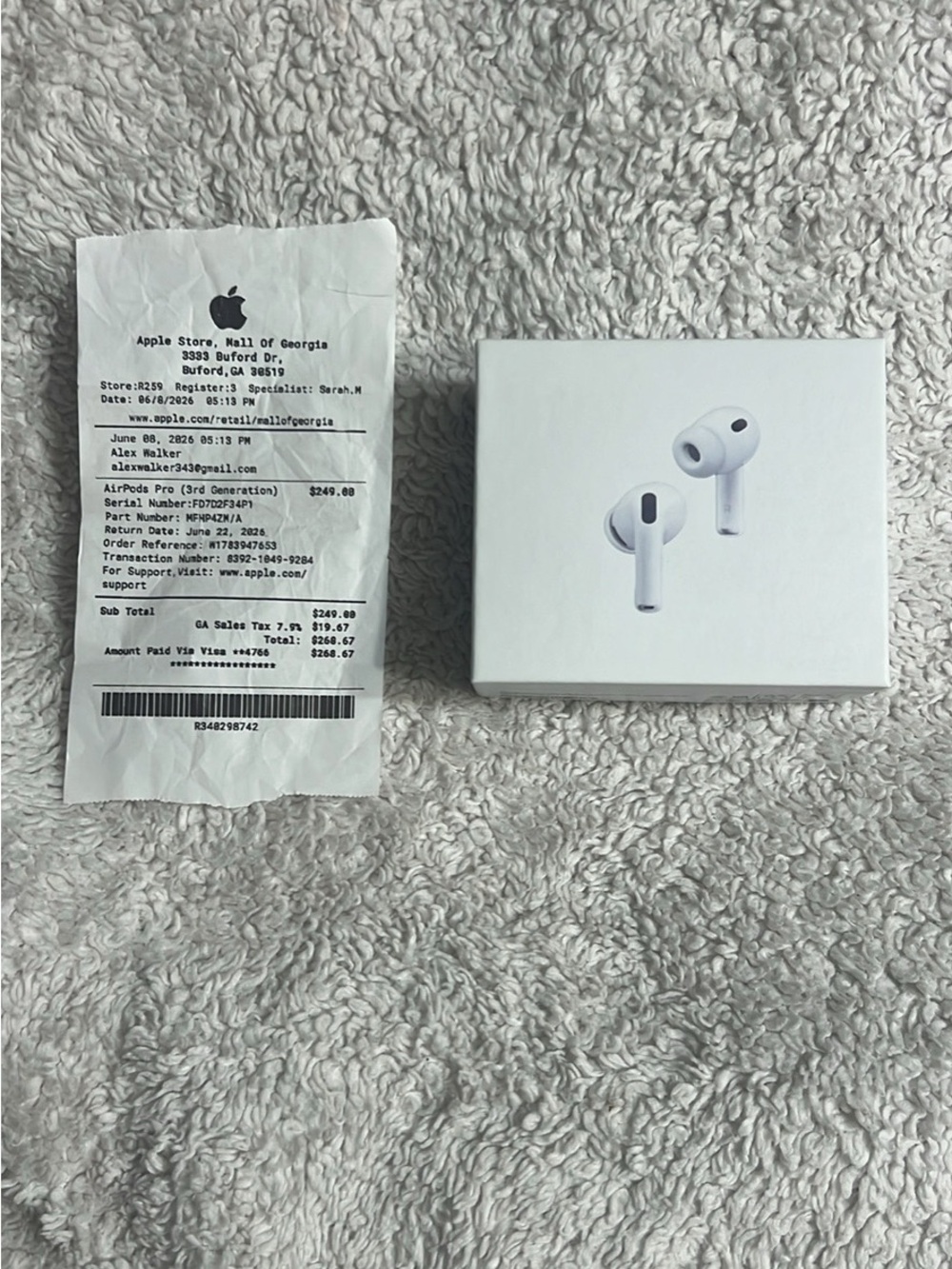Apple AirPods Pro (3rd Gen) Earbuds - White